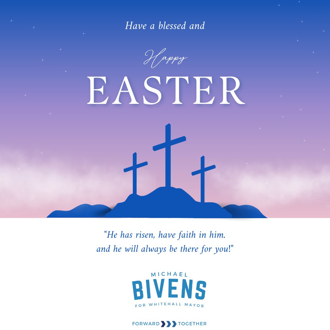MBivens4Mayor's tweet photo. Wishing you a Blessed and Joyous Easter Sunday! #happyeaster #resurrectionsunday https://t.co/MZYfikgGVN