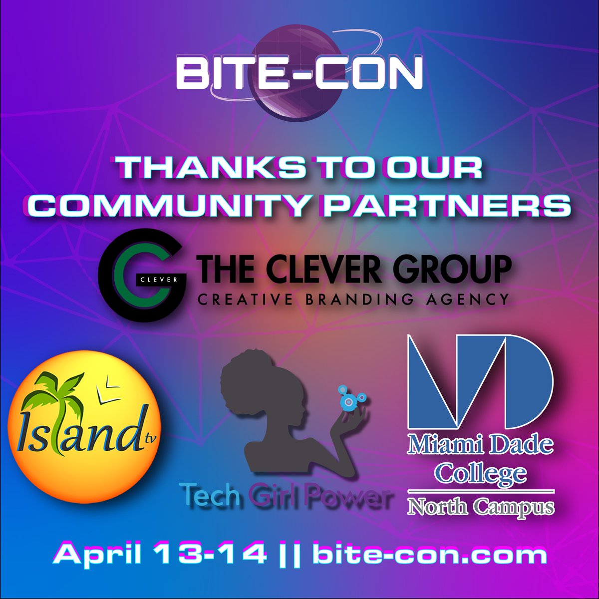 This is our community! Thank you to our community partners for supporting BITE-Con 2023 along side of its mission. Make sure to support them as they support us!

Get Your FREE Tickets Today at bite-con.com!