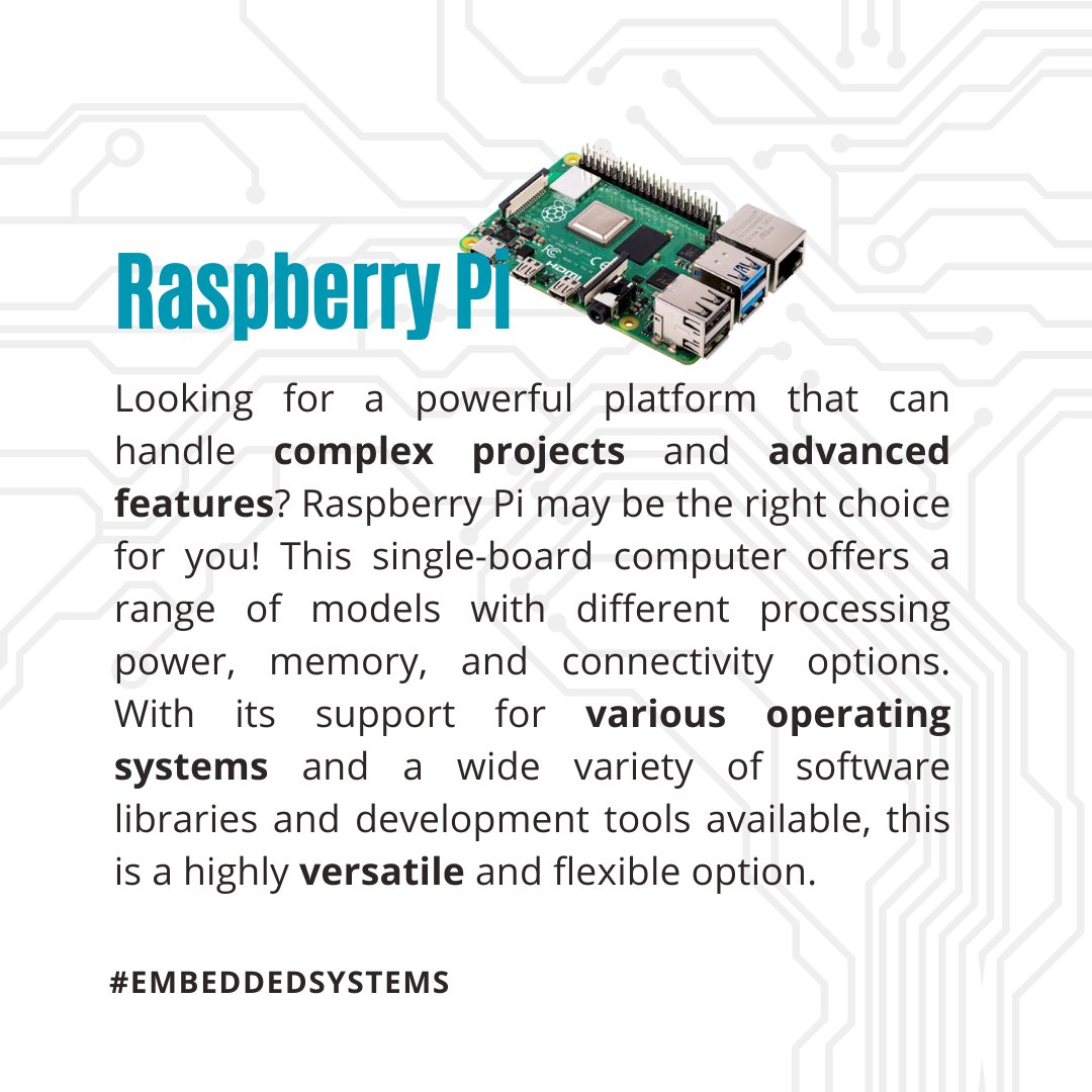 geeekering's tweet image. Embedded development can be challenging, but choosing the right platform can make a world of difference! Here are some tips to help you decide between Arduino, ESP32, and Raspberry Pi. 💻🛠️ #embeddeddevelopment #Arduino #ESP32 #RaspberryPi #IoT #electronics #microcontrollers