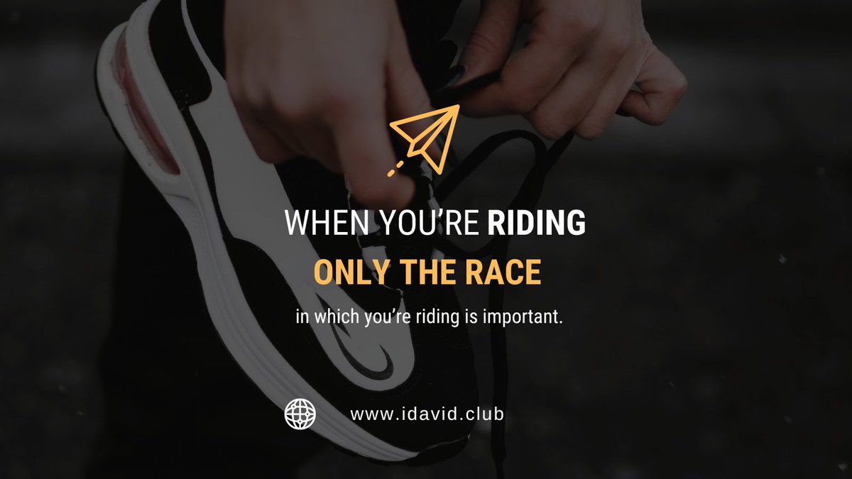 iDavidClub's tweet image. Focus on the present moment &amp;amp; let the race unfold. It's all that matters #StayInTheMoment #RaceWithPurpose #idavidclub