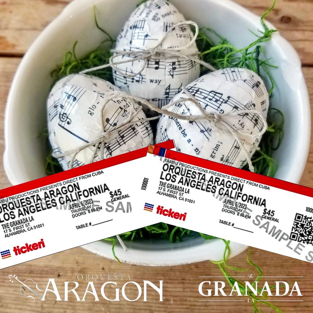 Easter Special Sale / 2 General Admission x $60
ORQUESTA ARAGON (DIRECT FROM CUBA). Returning to Los Angeles for the first time in 10 years.
Thursday, April 27th @ 8pm @ The Granada in Alhambra. 
tix &amp; info: bit.ly/aragon2023