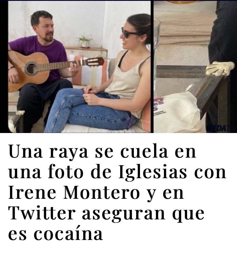 PabloIglesias's tweet photo. 🎶Salimos de la cárcel
Metemos la primera
En el loro deep purple
Chirrían las cuatro ruedas
Vamos marcando el paso
Vamos rompiendo el hielo
No hacemos ni puto caso
De las señales del cielo🎶

Toda la culpa es de @estopaoficial 😇😇 https://t.co/Pi9ykI4pHg