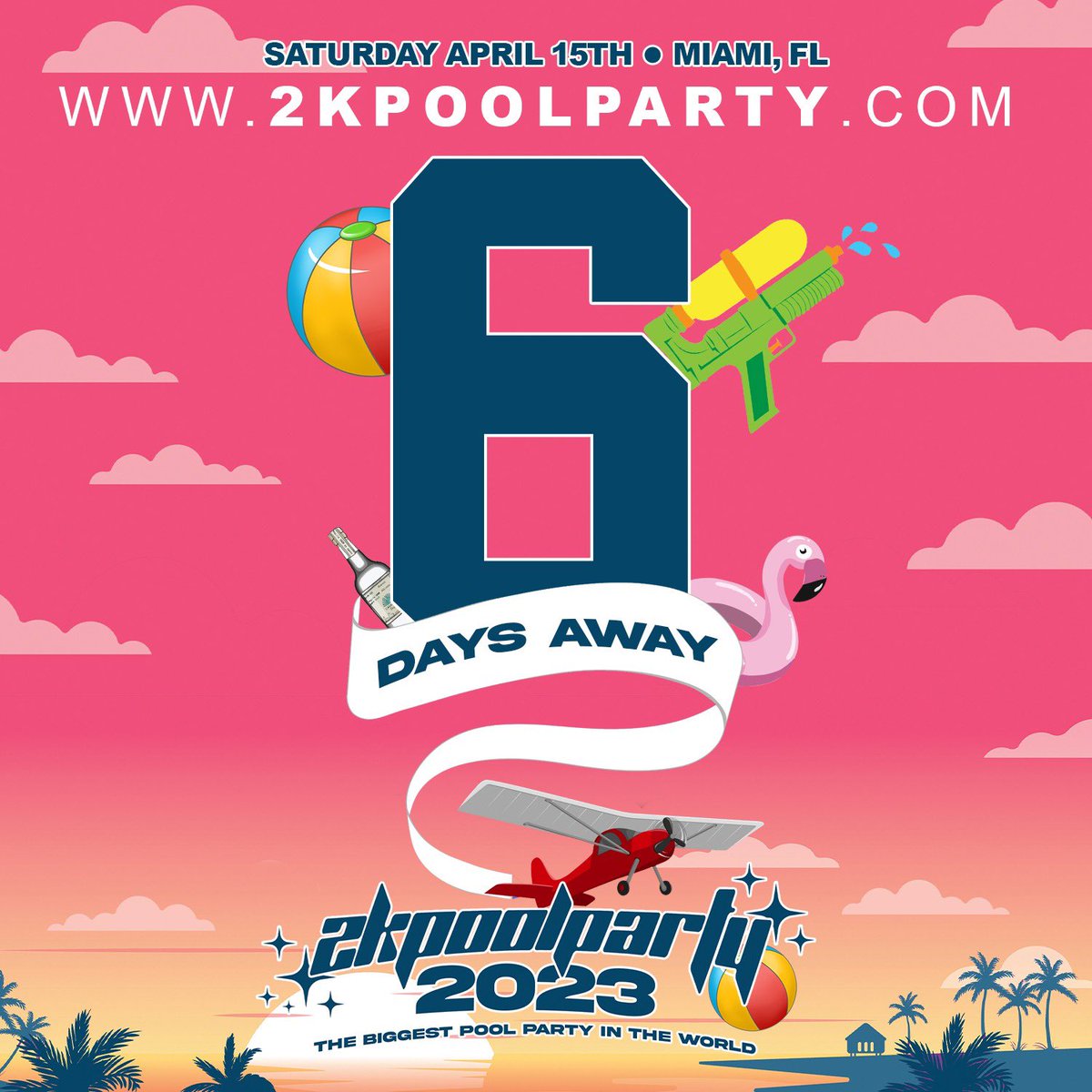 iHateJulian's tweet image. 6 DAYS AWAY FROM THE MOST LIT POOL PARTY TO RETURN TO SOUTH FLORIDA

2K POOL PARTY - THE BIGGEST POOL PARTY IN THE WORLD

Sat April 15th - Miami

Tickets -&amp;gt; 2kpoolparty.com
Sections -&amp;gt; 954.330.2090

GET YOURS NOW 🗣️🗣️

#2KPoolParty