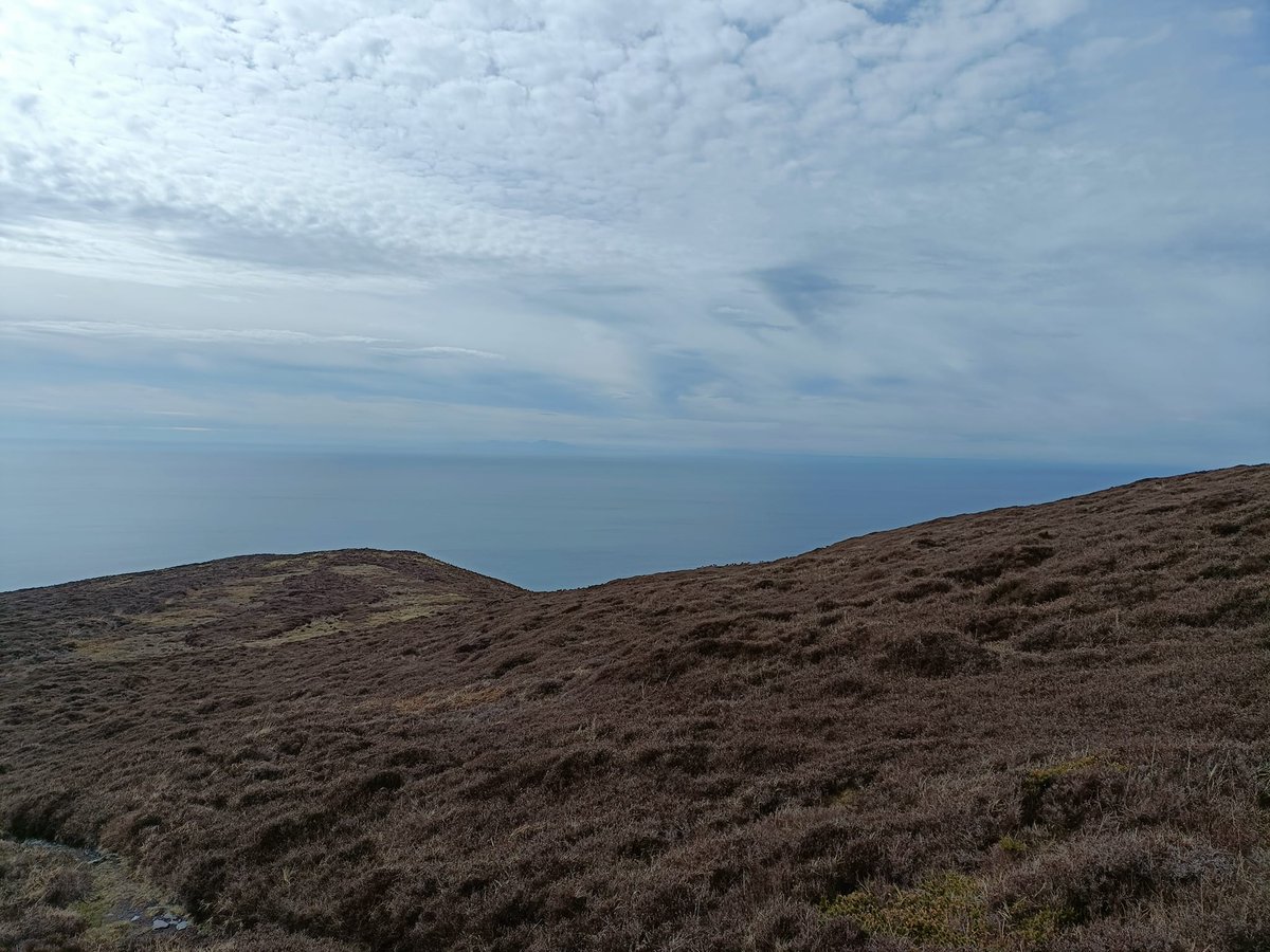 MOD_NI's tweet image. Looking out towards the Mourne Mountains from Bradda on the Isle of Man