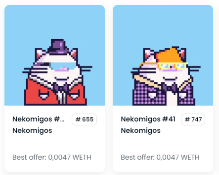 Just got 2. Because they are super cute. Don't care about price or profit.

<a href="/nekomigosnft/">nekomigos</a>