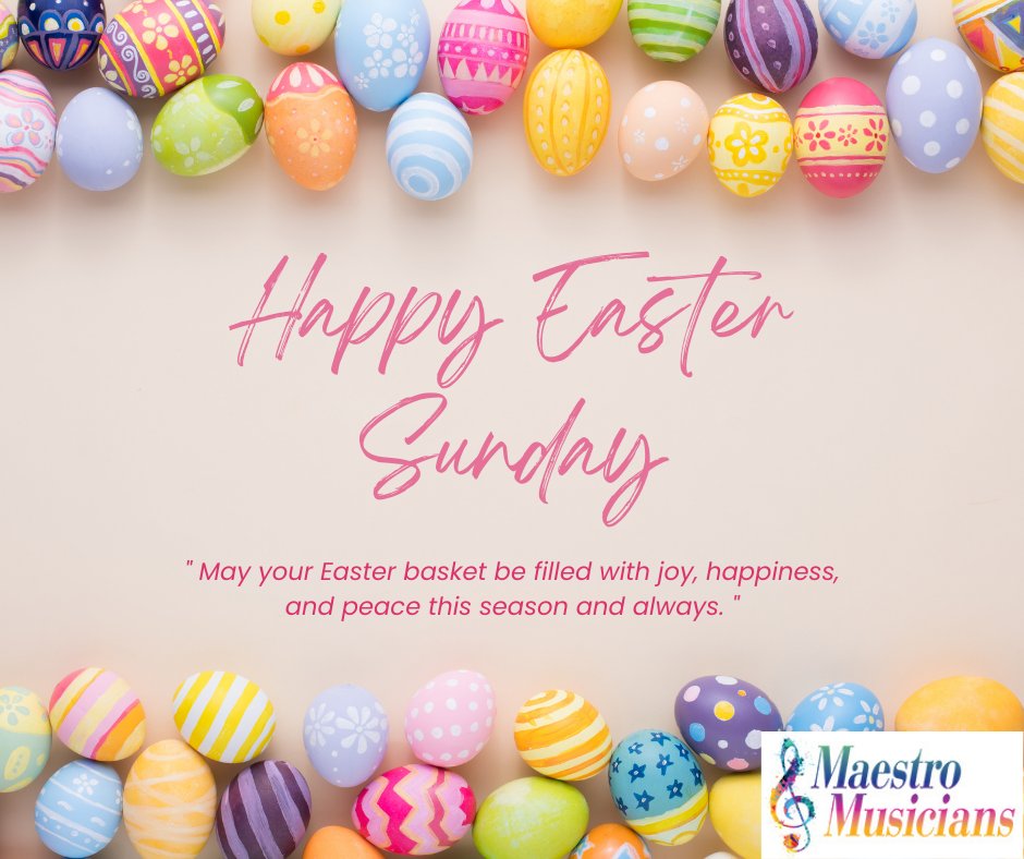 music2culture's tweet image. Wishing you a joyous festival of Easter from all of us at Maestro Musicians. #easter, #maestromusicians, #lexingtonma, #lexingtonmom, #walpolema, #walpolemom