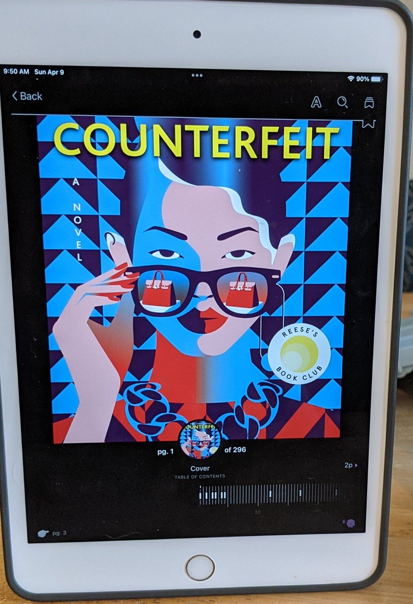 I read Kirstin Chen's "Counterfeit" last week. I love the cover on this one! The story plays with assumptions and was a fun read. Would recommend to a friend. #books #bookstagram