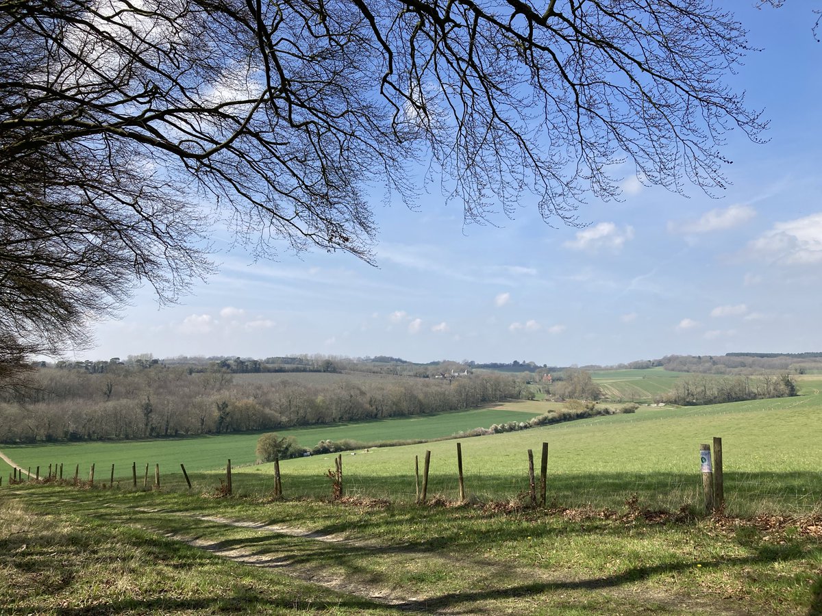 Will never tire of this view ⁦<a href="/VisitKent/">Visit Kent</a>⁩ ⁦<a href="/NorthDownsWayNT/">North Downs Way</a>⁩ ⁦@KentDownsAONB⁩. One of my favourite places to stop for a drink and a nibble. 🏃🏻‍♂️👌🏻