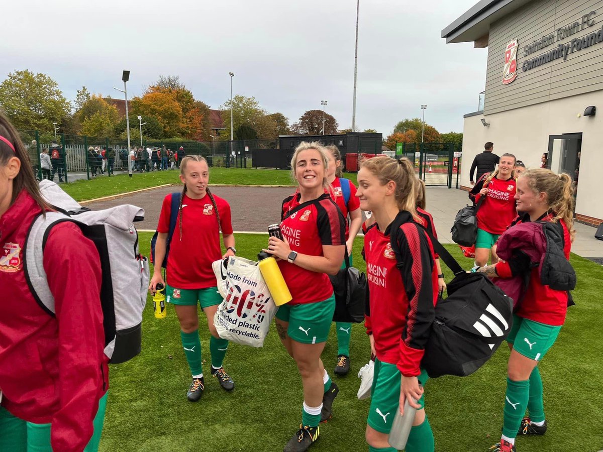 STFCfoundation's tweet photo. 🔴⚪SWINDON TOWN WOMEN RETURN TO FOUNDATION PARK🔴⚪

Next Sunday 16th April, We host @SwindonTownWFC home fixture against @PTFCLadies. Kick off is 2pm.

Why not come down and support the women as they look to end the season on a high after playing 2 and winning 2 earlier in the season at Foundation Park.

More details will be announced later on in the week. #ProudToBeSwindon 🔴⚪️⚽️