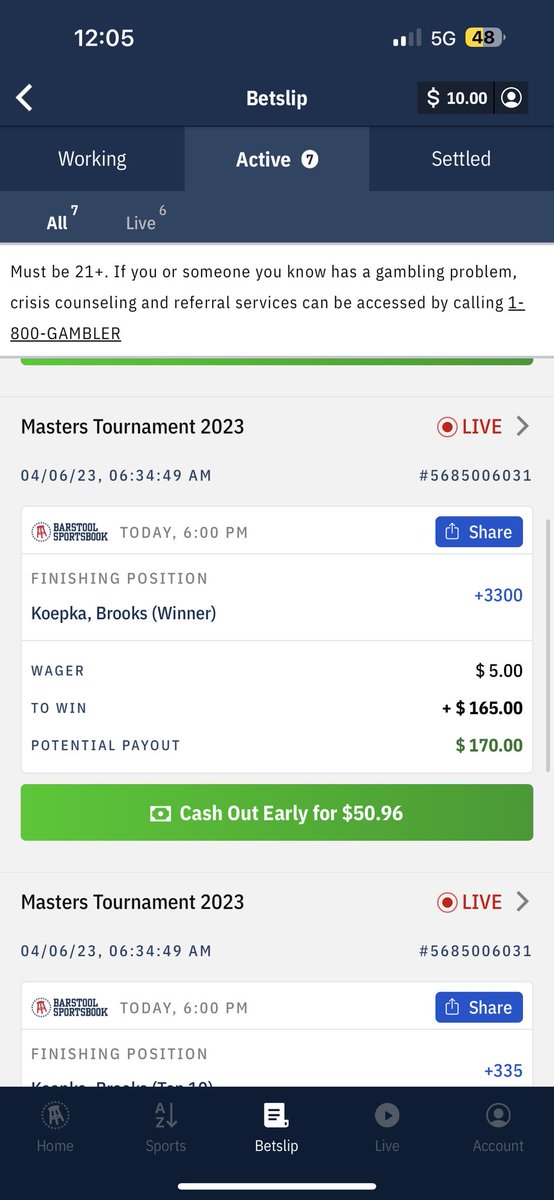 pmt_commentor's tweet photo. @BarstoolBigCat @BKoepkaTracker #33to1kid #nocashout #nohedge #iwasscared #notanymore #bc&bktmadeamends #PVO https://t.co/sP1Ba2fyxh