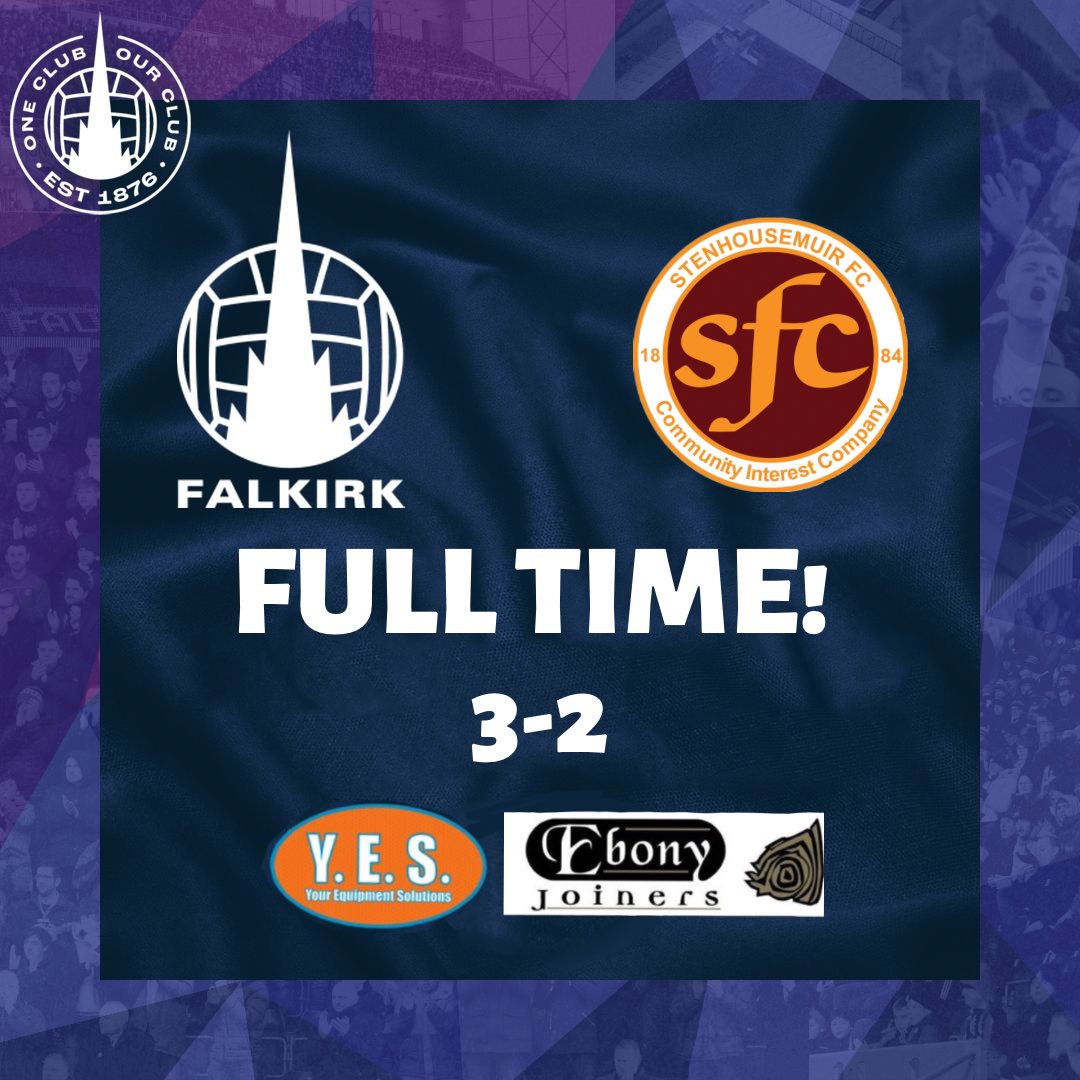 FalkirkWomen_'s tweet photo. FULL TIME

Falkirk win the derby day! The girls take 3 points and reclaim their promotion position in the league! 

Final Score: 3-2!! 

#COYB 💙 https://t.co/zBEnTQNlDU