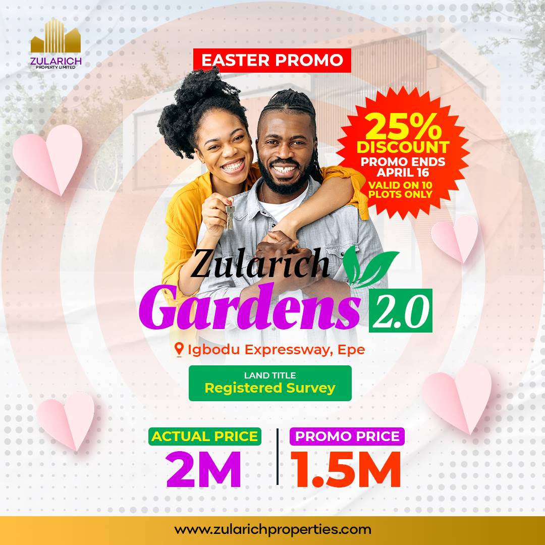 homefrontrealty's tweet photo. ZULARCH GARDENS 2.0:
A classy and sophisticated land space, born out of the desire for luxurious lifestyle ,yet pocket friendly, located in Igbodu epe directly on the major road surrounded by notable landmarks. For enquiries, โ๏ธ 0816 465 8873
#LIVARS
#Chelsea
#Easter2023 https://t.co/LzwsZE9upa