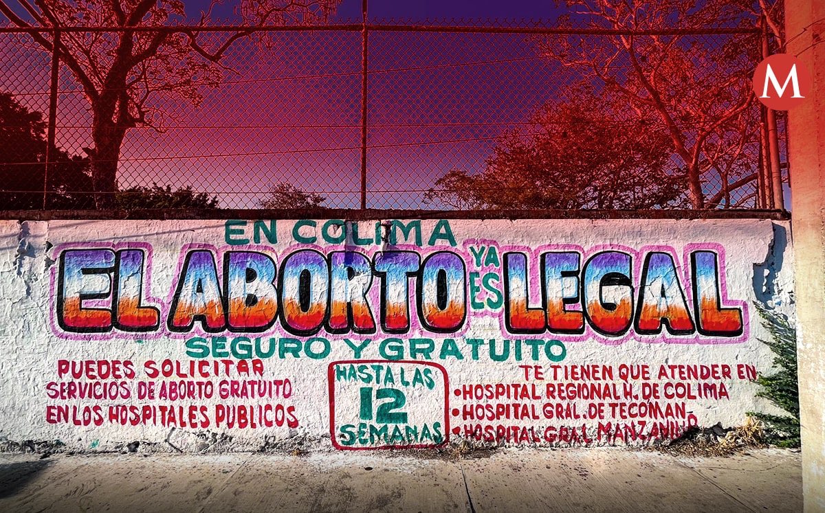 Con rótulos, colectiva feminista informa cómo acceder al aborto legal en Colima. milenio.com/estados/colima…