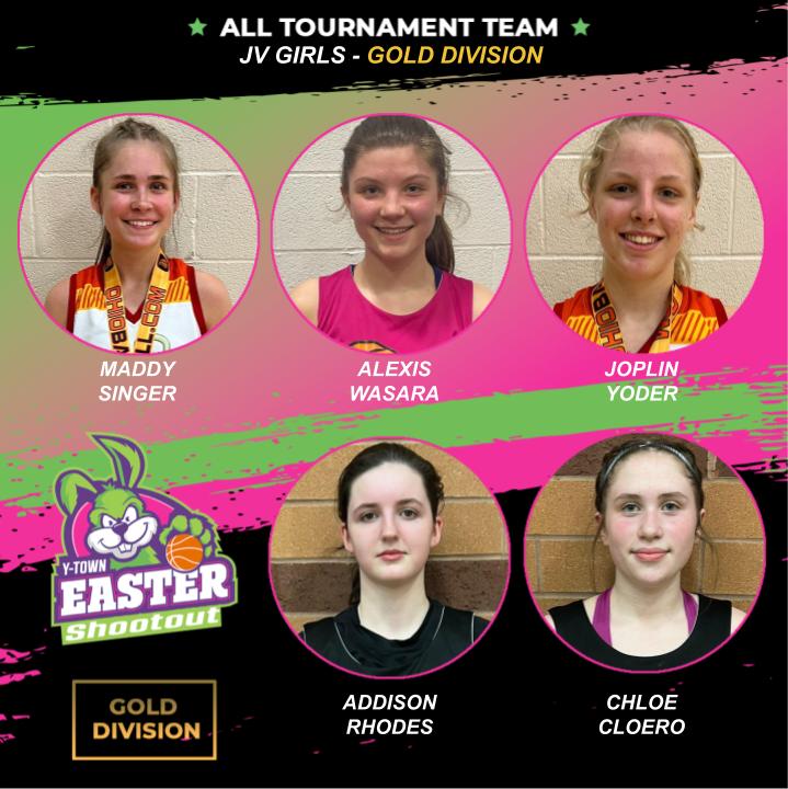Youngstown Easter Shootout, JV Girls gold division All-Tourney Team! <a href="/The_Blast_AAU/">Buckeye State Blast Girls Basketball</a> <a href="/TeamCureHoops/">TeamCure</a> #e4sports