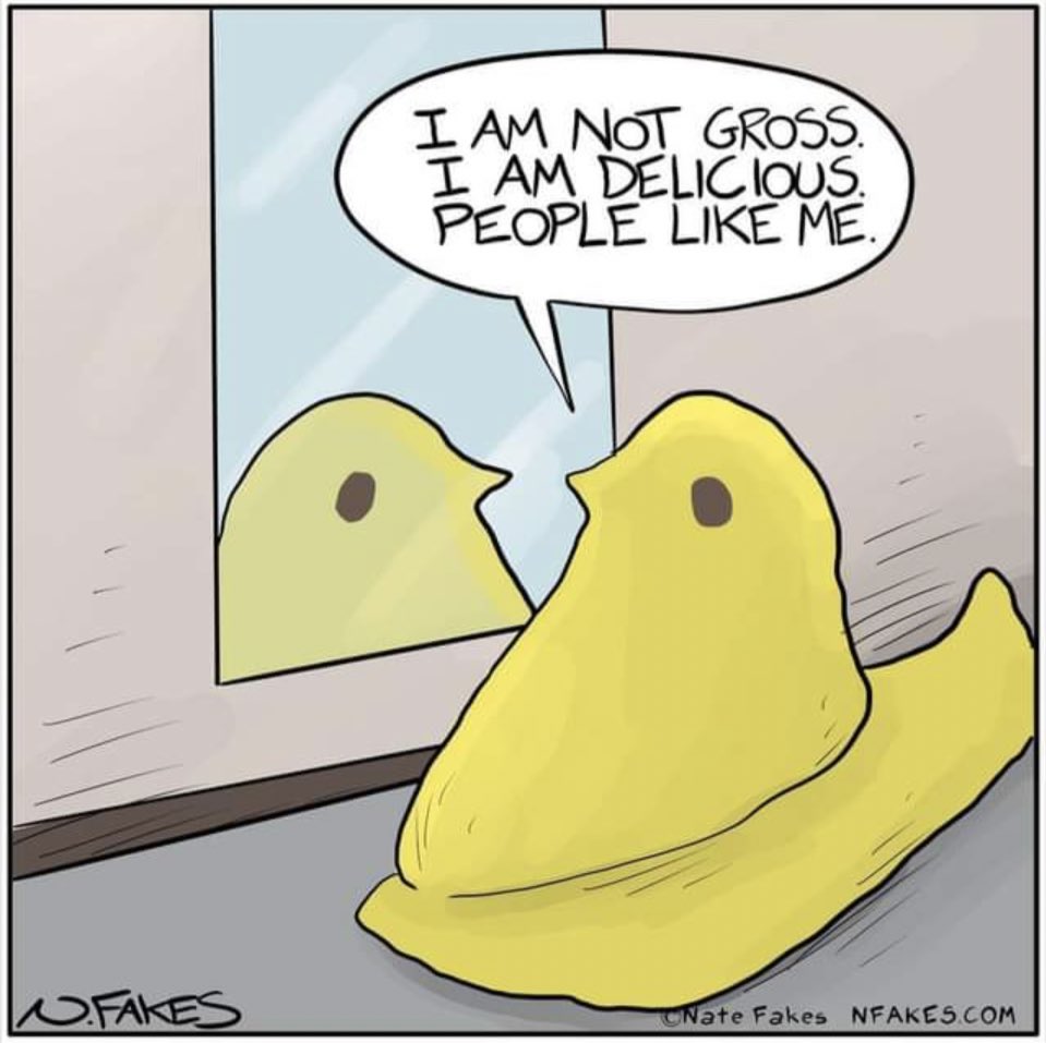 Queenbnftlv's tweet photo. Happy Easter to those that celebrate! May your day be filled with happiness and love either way. Fun fact, I don’t not like peeps…they are gross in my opinion 😂 #notmycandy https://t.co/PqgQntSI0K
