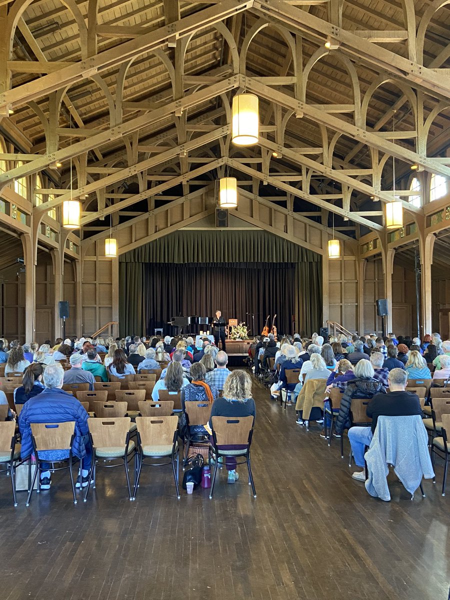 David Whyte onstage in Asilomar, such a great weekend here singing and reciting poetry with him. Thanks to all we met ❤️