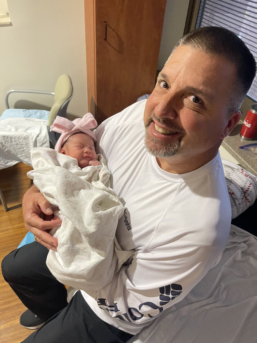 CoachBonola's tweet photo. Happy Easter To All. What a Special Day today is. We get to bring our first Grand Baby home today. I would like to introduce everyone to our Granddaughter Gianna Rose Nava. Blessings to Gianna and Mommy Savanna &amp; may God always look over you both. ♥️ Daddy and Grandpa #ProudGP https://t.co/ftHobW1fnh