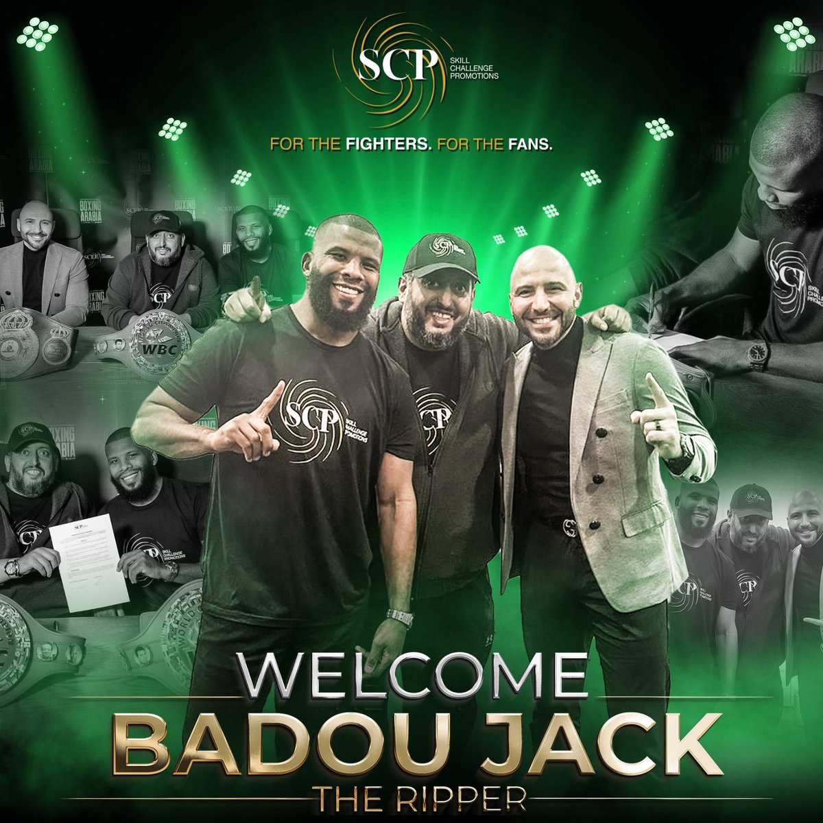 Welcome to the family @BadouJack! @Bigkaf #ForTheFIGHTERS #ForTheFANS #SCP 🇸🇦