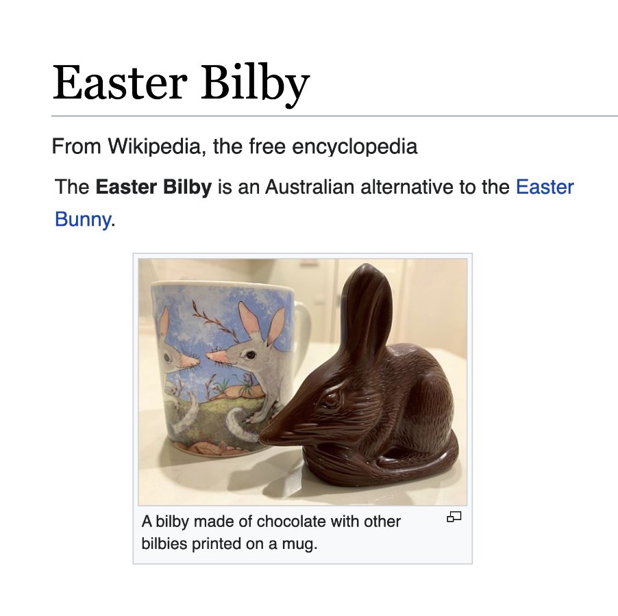 depthsofwiki's tweet photo. Australians apparently don't like bunnies because feral rabbits cause environmental damage so they have this instead https://t.co/zDc3sxCL23