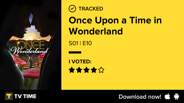 I've just watched episode S01 | E10 of Once Upon a Time in Wonderland! #onceuponatimeinwonderland  tvtime.com/r/2M1rH #tvtime