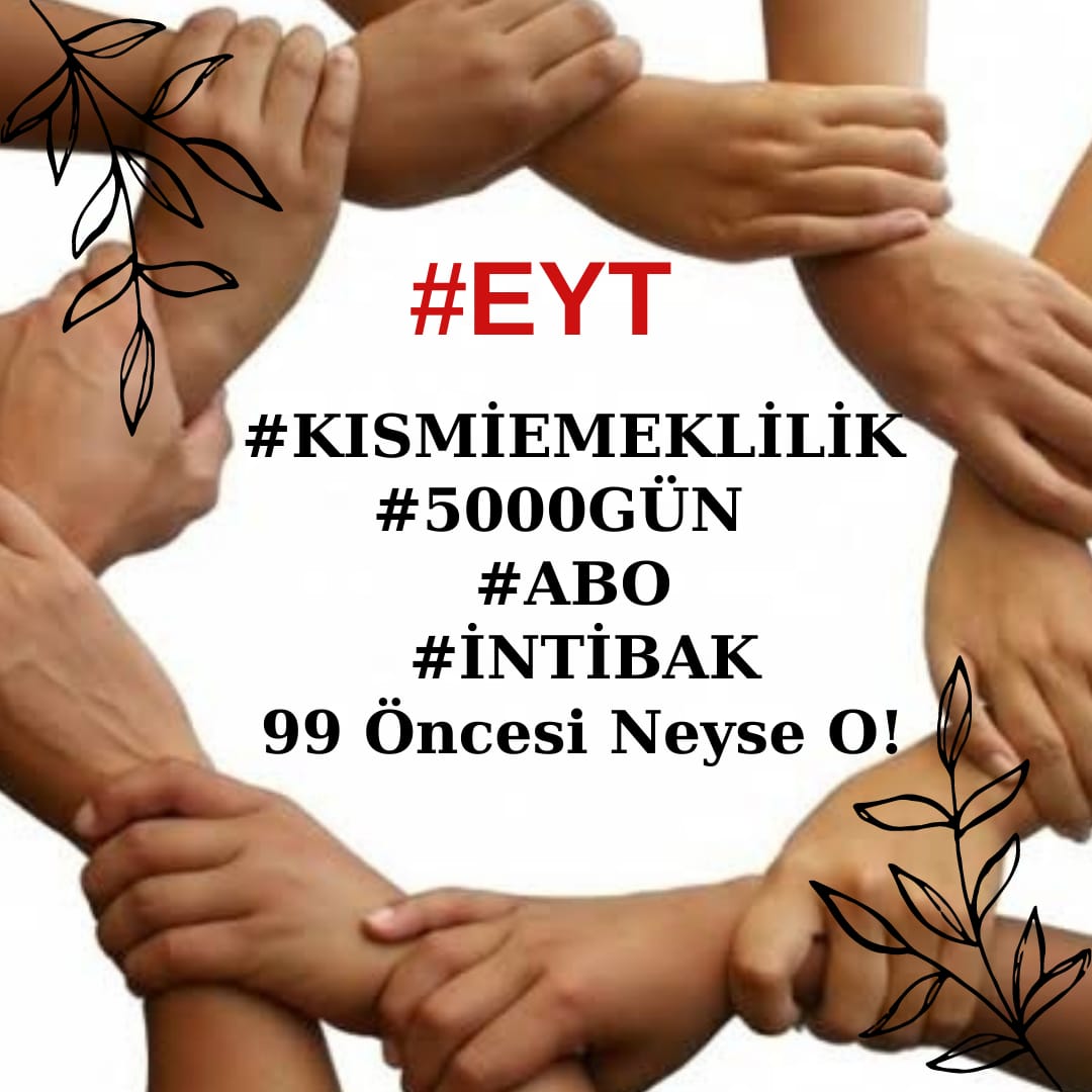 TAGIMIZ
👇👇
#YarımKalanEYTkararlı 

Günlerdir;
"Yasa yarım çıktı,
Milli irade olarak çözüm istiyoruz" diyerek sesleniyoruz Sayın yetkililere.

Ancak geldiğimiz noktada mağduriyet hala devam ediyor. 

Kararlıyız, vazgeçmiyoruz. 
Yarım YASA tamamlanıncaya kadar vazgeçmeyeceğiz...
