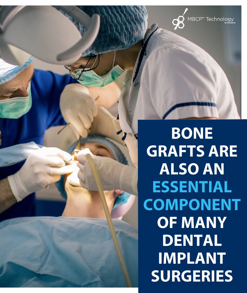 In addition to their use in #orthopedicprocedures, #bonegrafts are also an essential component of #dentalimplant surgeries. By providing a stable base for implants, bone grafts can help ensure the long-term success of the procedure and improve the patient's overall oral health.
