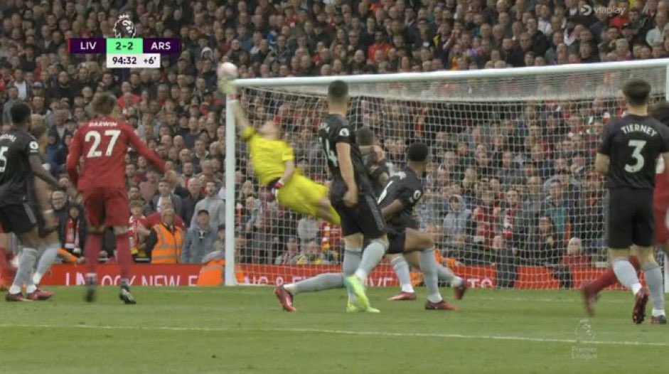 SemperFiArsenal's tweet photo. These two saves might just go down in history if we win the league https://t.co/16JREkZgkY