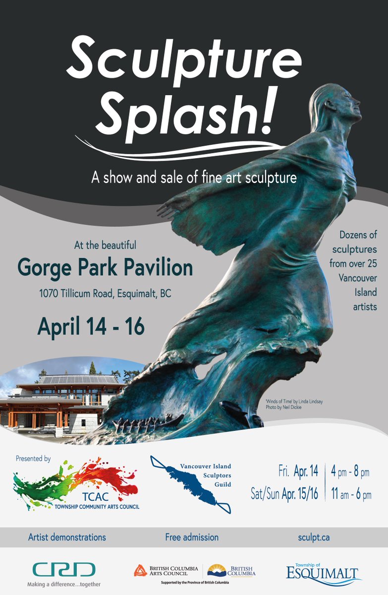 There will be lots of amazing demonstrations/presentations at Sculpture Splash!
#yyjarts #artsinesquimalt #yyjartist #yyjevents
