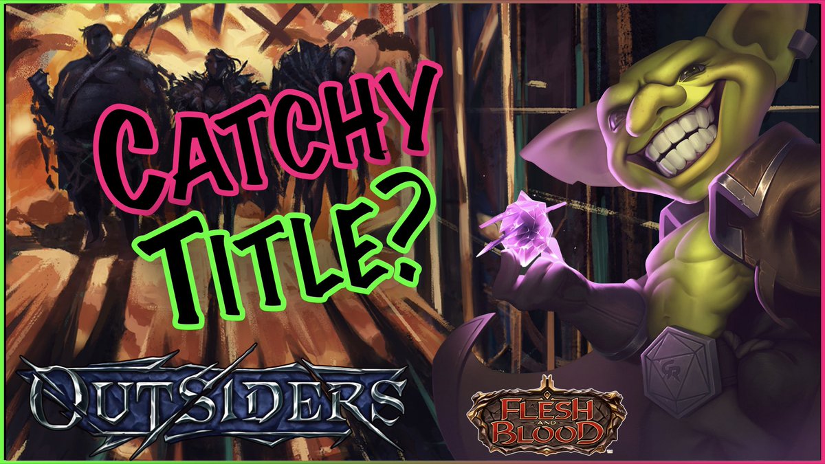 GoblinReserve's tweet photo. Hope you like our video better than the thumbnail 🤣.
#FleshAndBlood #fabtcg #FaBOutsiders
LINK BELOW 👇🏻 https://t.co/SwqbkAltAs