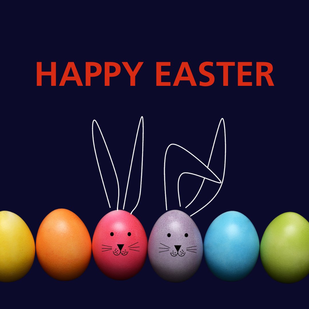 Wishing you a happy Easter weekend! 🐣
