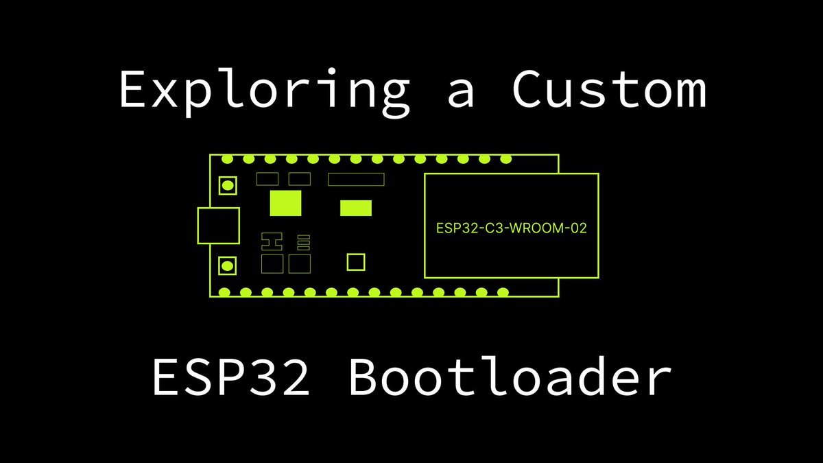 hasheddan's tweet image. **RISC-V Bytes: Exploring a Custom ESP32 Bootloader**
I’ve been having a ton of fun with the @EspressifSystem ESP32-C3. The @risc_v Bytes series is back with an exploration of the boot process and a walk through of loading your own custom bootloader.
danielmangum.com/posts/risc-v-b…