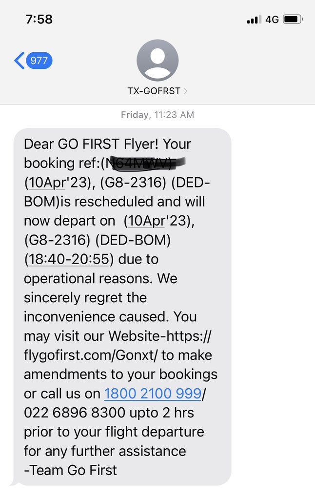 rohitsLogic's tweet image. Today @GoFirstairways called &amp;amp; msgd more times thn my wife. paid ONLY 26k fr one way on this LCC. Bkd dis airline against my better judgment as it was the first eve flt back. paid dearly with money and my time. Third such exp😖 This will be my GoNever choice in future