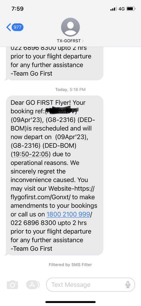 rohitsLogic's tweet image. Today @GoFirstairways called &amp;amp; msgd more times thn my wife. paid ONLY 26k fr one way on this LCC. Bkd dis airline against my better judgment as it was the first eve flt back. paid dearly with money and my time. Third such exp😖 This will be my GoNever choice in future