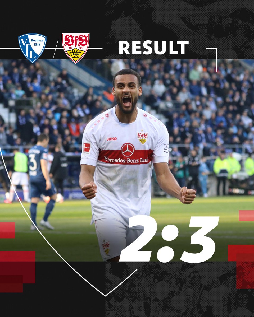 ⏹️ THAT'S IT! #VfB hold on for a BIG three points! 💪⚪🔴

#VfB | #BOCVfB | 2-3