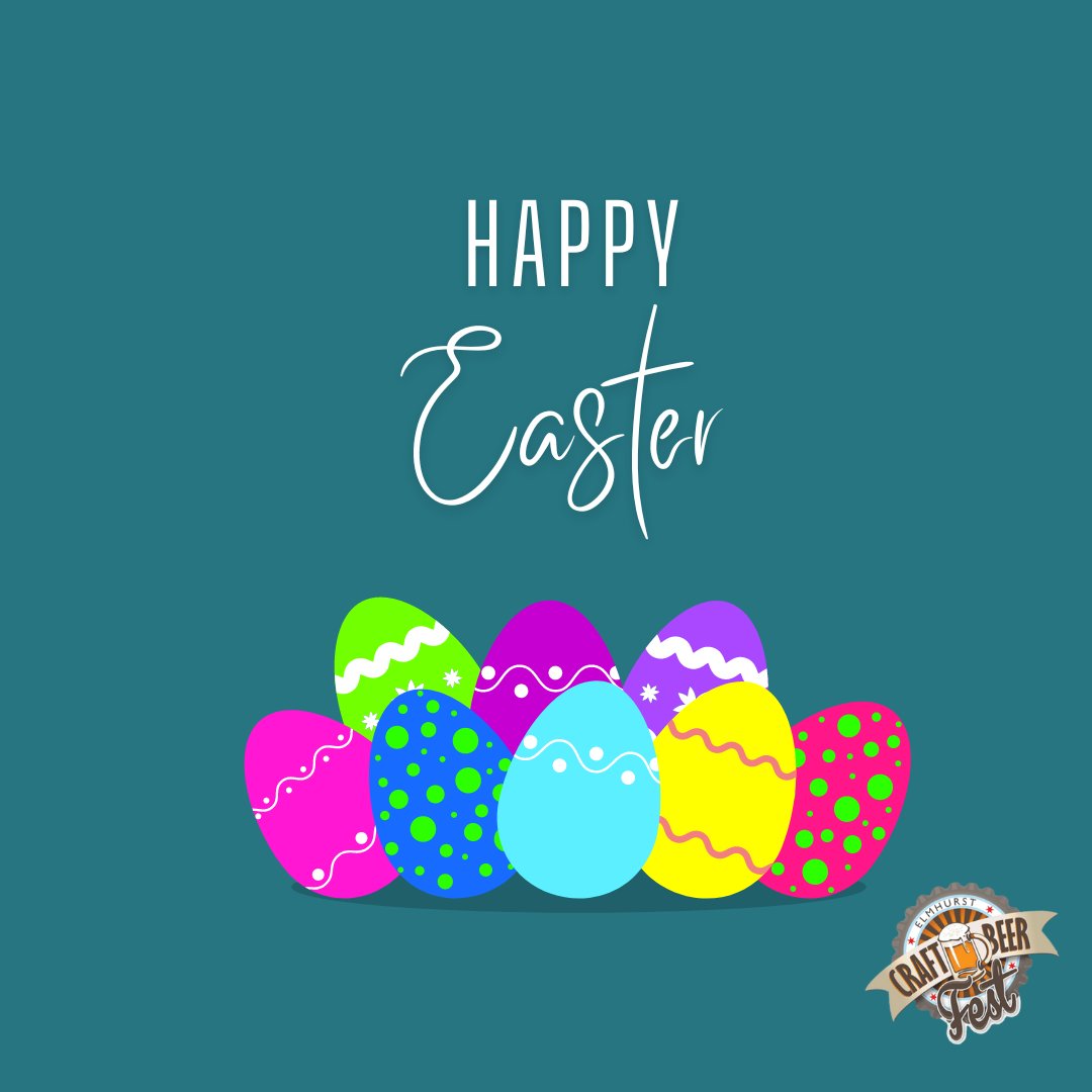 🍻Cheers to a wonderful Easter🍻
#SupportLocal #StandWithSmall #SaveTheDate #Setpember16 #Beer #Lager #IPA #Stout #Cider #Seltzer #CraftBeer #Elmhurst #ElmhurstCraftBeerFest