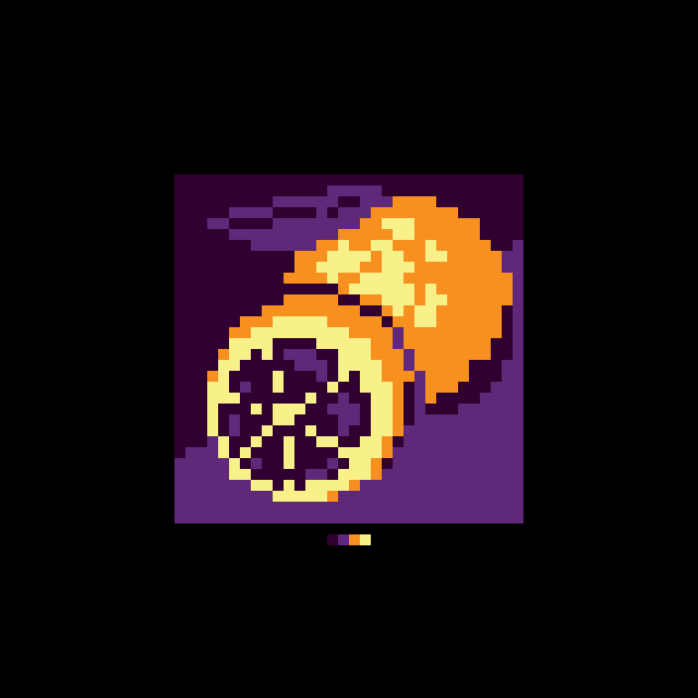 NonRidiculous's tweet photo. A juicy #Grapefruit for @Pixel_Dailies  

#pixelart #pixel_dailies #hallowpumpkin https://t.co/HaqNnKPpoV