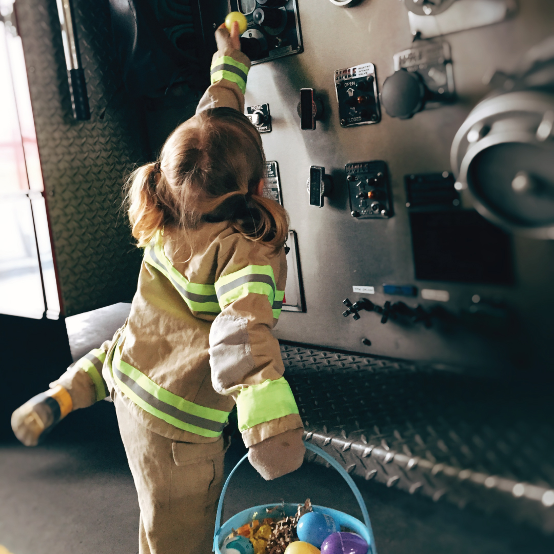 bendfirefighter's tweet photo. Being a firefighter means working over holidays, and while it can be really hard on young families, it can also make for some fun, modified traditions (especially if you have your own firefighter turnouts). If Daddy or Mommy’s working on Easter, how about an Easter egg hunt in th https://t.co/MDMfwH3sOc
