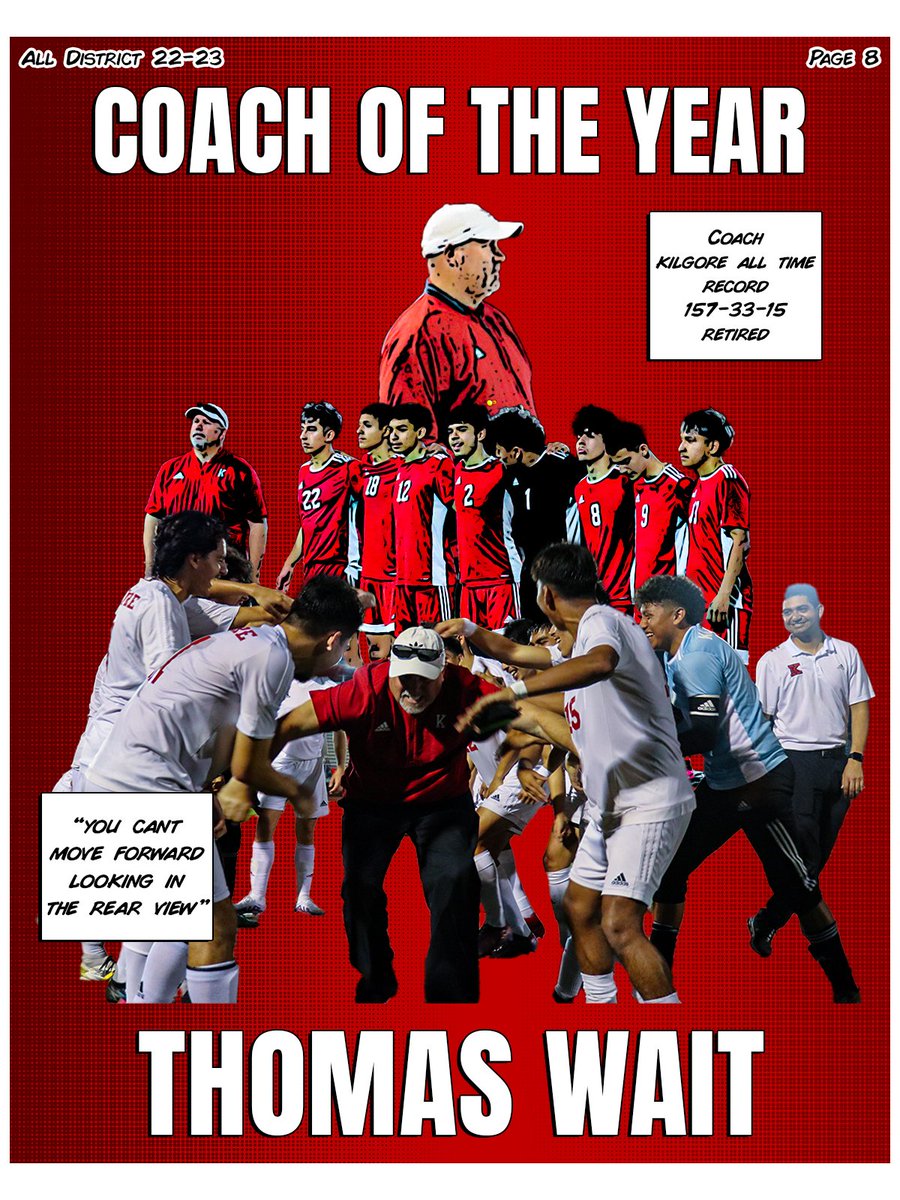 KilgoreBooster's tweet photo. Part 3/3 Lastly a big thank you to Coach Wait for all he has contributed to the program. Congratulations on getting the Coach of the Year award for our district. https://t.co/va58ZWXPmP