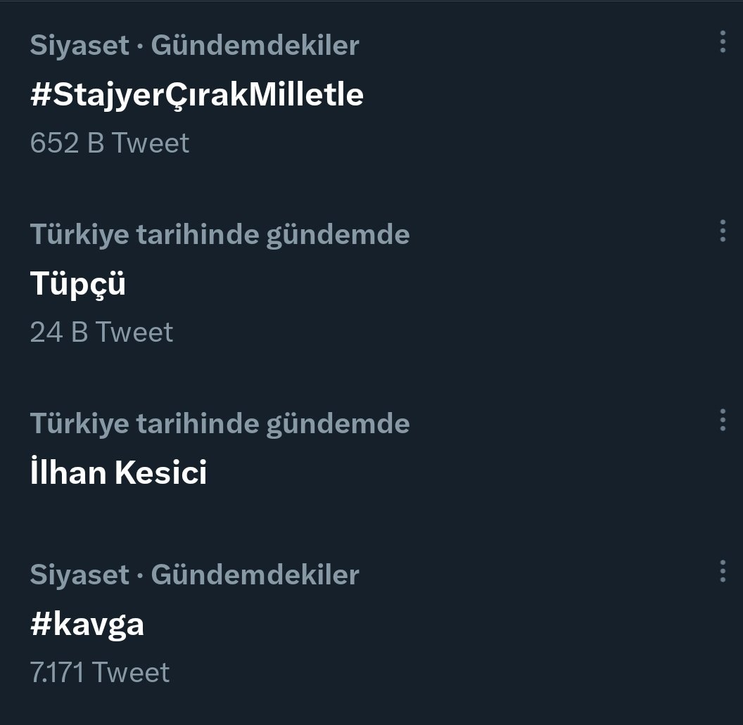 syildiz74's tweet photo. @BEY43 652bin tweet 20.44

@herkesicinCHP
@iyiparti 
@devapartisi 
@GelecekPartiTR 
@SaadetPartisi 
@TDP_turkiye 
@_DemokratParti
#StajyerÇırakMilletle https://t.co/VwtIDMnYXv
