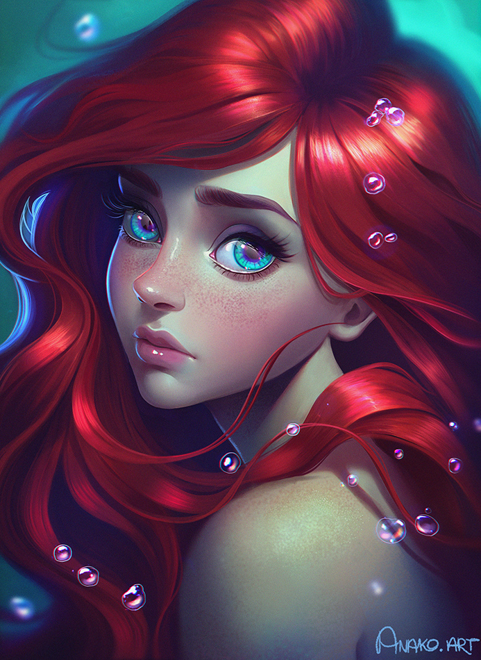 Anako's tweet photo. The character VS how you drew them ✨

Yes, of course I had to qrt with my Ariel xD https://t.co/cVrjr5Jfop