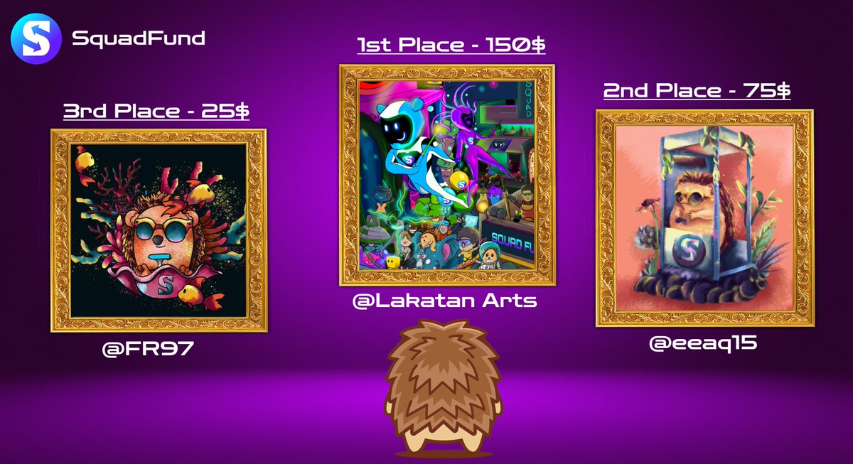 squadfundcrypto's tweet photo. Congrats to the winners of the #SquadFund Art contest! More to come... https://t.co/hO6oayIo0W 

#JOINTHESQUAD https://t.co/ZxTEjoMoXy