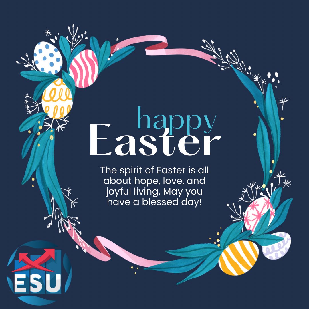 econsocietysta's tweet photo. Happy Easter from the Economics Society! May this joyful season of Easter fill your heart with renewed hope, love and  peace! 💙 https://t.co/dK2980BVHy
