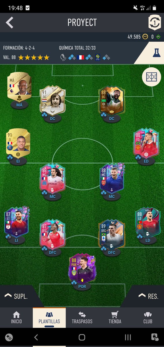 IvanPudis9's tweet photo. @xARiiAN Hola arian este es mi equipo a ver qué te parece, in game juego al owairan izquierda y mbappe DC.
Después de que no me haya tocado casi nada ente año, me tocó en un 20 +84  Antony, Guendoizi y Mbappe a la vez, tengo la captura porque parece imposible. Un saludo crack soy muy fan https://t.co/m2eukvyZ3C