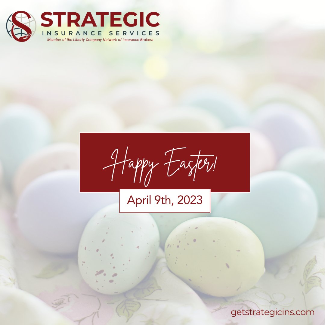 TampabayIns's tweet image. We're egg-cited to celebrate this special day with our friends and family. From colorful egg hunts to sweet treats, Easter is a time to indulge in all things fun and festive!

Happy Easter from all of us at Strategic Insurance!

#StrategicInsurance #LibertyPartner #Easter