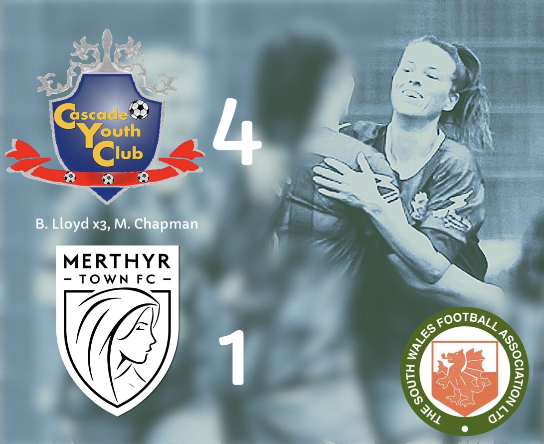 CascadeLadies's tweet image. 🔴🔵 FULL TIME RESULT 🔵🔴

4️⃣-1️⃣

🆚 @MTFCWomen 

WE ARE THROUGH TO THE FINAL 🤩🤩

Goals:

@bethan_10 ⚽️⚽️⚽️
@mchapmanx ⚽️

@FoundationRoses POTM: Bethan Lloyd… 🎩🅰️🔥 

We will now play @CwmbranCeltLFC in the final of the @SouthWalesFA cup on April 30th. 

💙❤️

#UPTHECADE