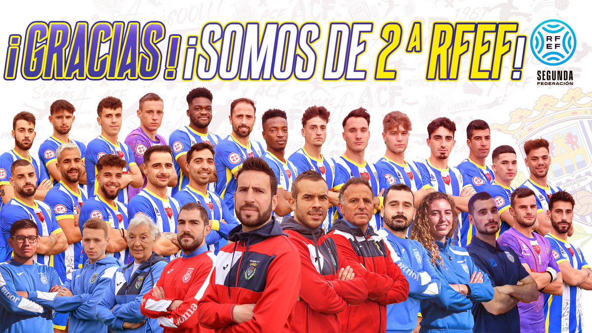 Arandina C.F. (@arandinacf) on Twitter photo ⏱’ | ¡¡¡FINAL DEL PARTIDO!!!
¡GRACIAS CHICOS, SOMOS DE #2RFEF!
<a href="/ArandinaCF/">Arandina C.F.</a> 2️⃣
<a href="/AtleticoAstorga/">Atlético Astorga F.C.</a> 1️⃣
#somosArandina
#somosClub
#somosFútbol ⏱’ | ¡¡¡FINAL DEL PARTIDO!!!
¡GRACIAS CHICOS, SOMOS DE #2RFEF!
<a href="/ArandinaCF/">Arandina C.F.</a> 2️⃣
<a href="/AtleticoAstorga/">Atlético Astorga F.C.</a> 1️⃣
#somosArandina
#somosClub
#somosFútbol