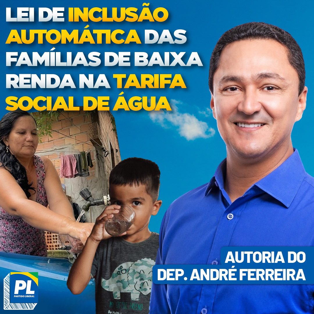 plnacional_'s tweet photo. 💧 ÁGUA DE QUALIDADE E SEM TARIFA PARA FAMÍLIAS DE BAIXA RENDA
Inclusão automática dos inscritos no CadÚnico na Tarifa Social da Conta de Água e Esgoto.

#PL22 #DanielFreitas #Isenção #Tarifa #Água #DeusAcima #Brasil #VerdeAmarelo https://t.co/OLdYiLjijR