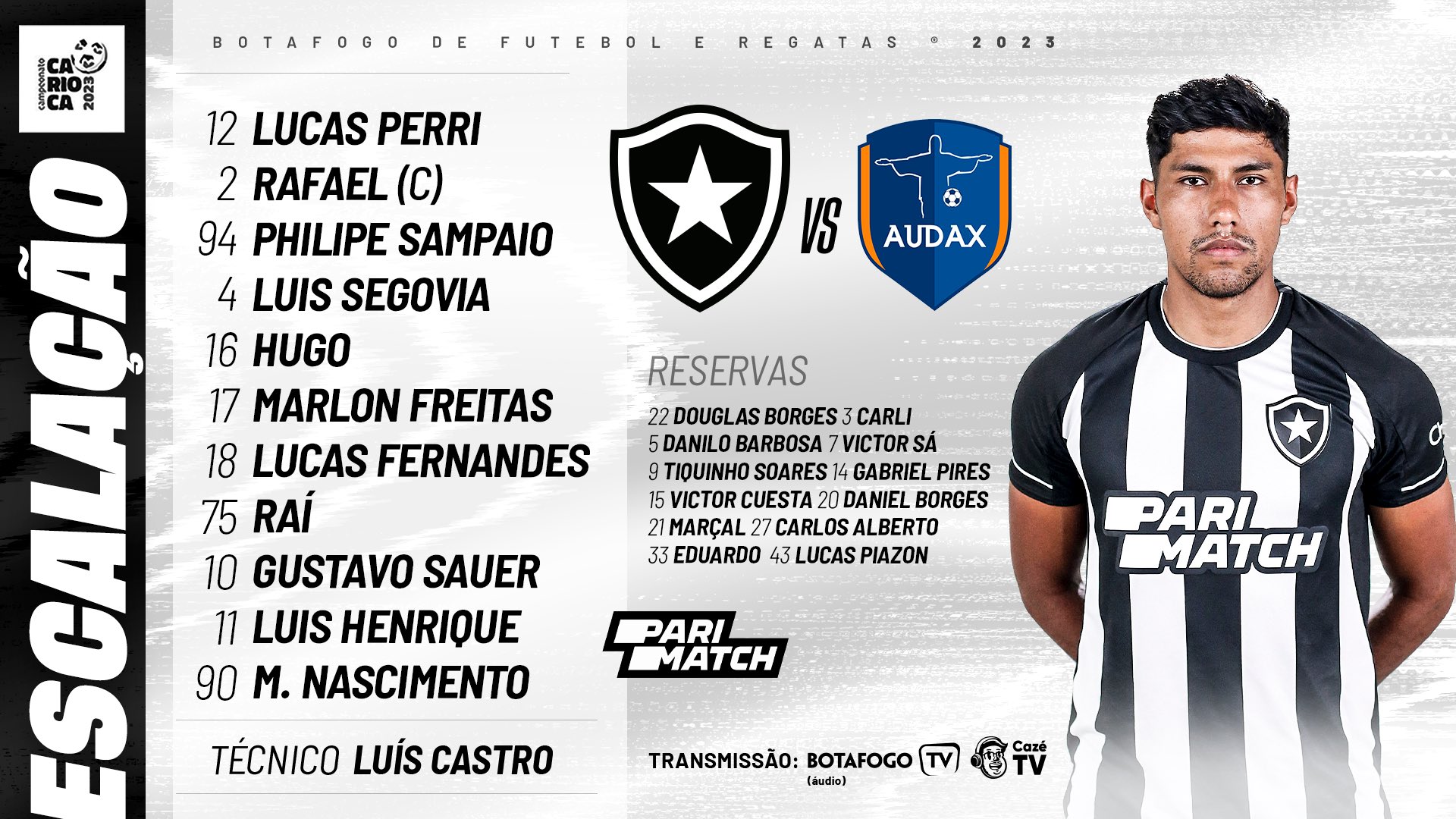 Jogo do Botafogo ao vivo hoje - (26/9): onde assistir, horário e escalação