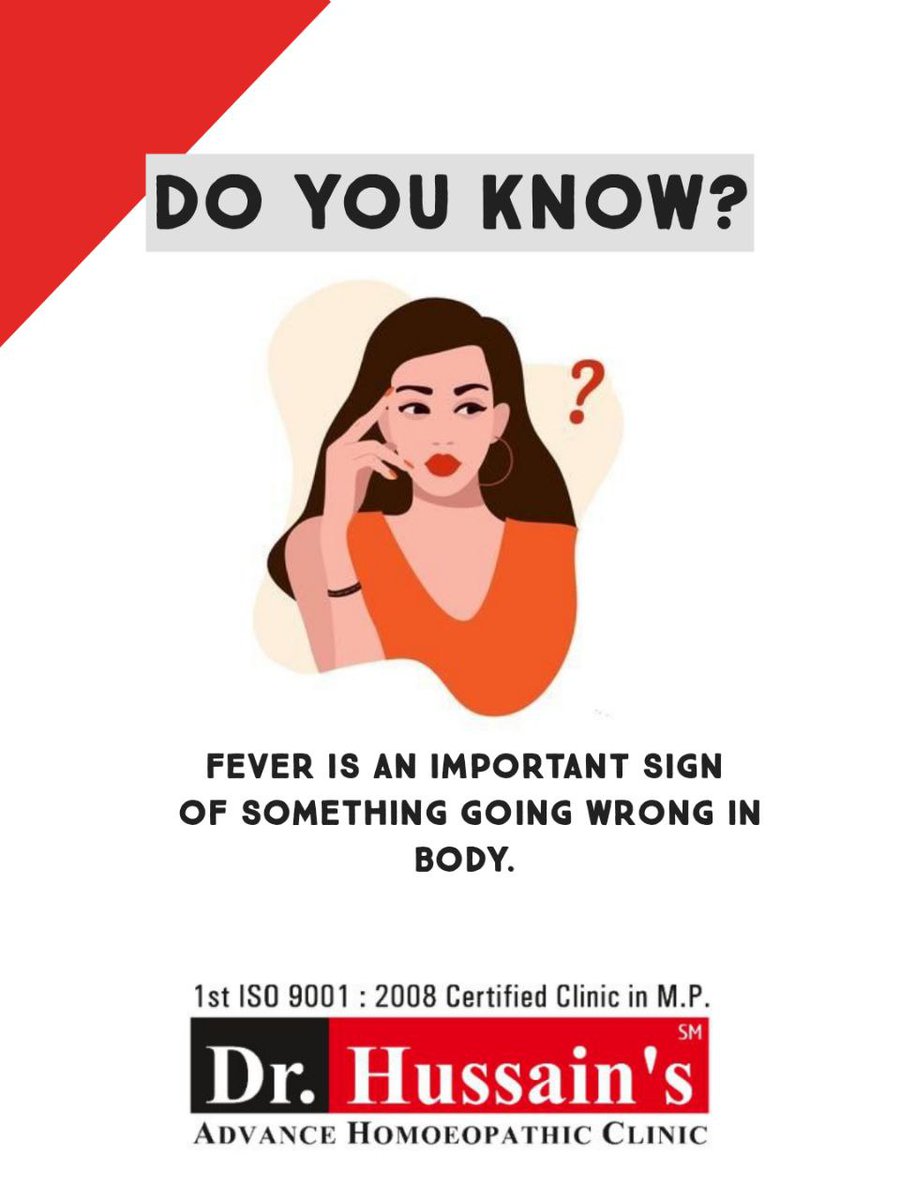 Fever is a temporary increase in the average temperature 
#drhussains #drmushfiq  #Homoeopathic #homeopathicdoctor #homoeopathicmedicine  #stayfitstayhealthy #followme #smile #happy #likeforfollow #insta #homoeopathyworks #homoeopathyheals #Homoeopathichealth