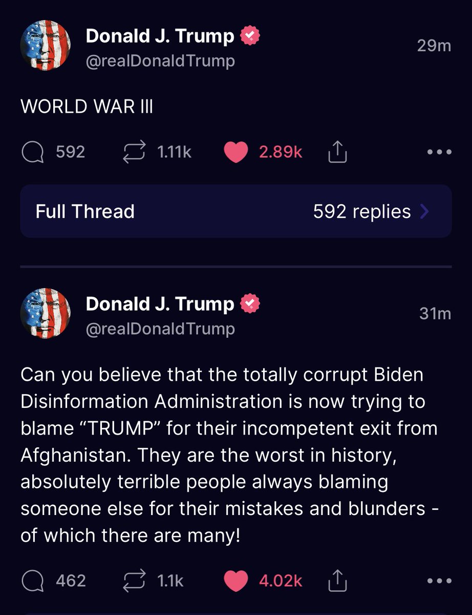 intheMatrixxx on Twitter "New realDonaldTrump on Truth Social."